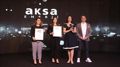 Aksa Enerji, The One Awards'da "Yılın En İtibarlısı" ödülünü kazandı
