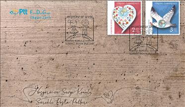 PTT AŞ'den "Hoşgörü ve Sevgi" konulu posta pulları ve ilk gün zarfı