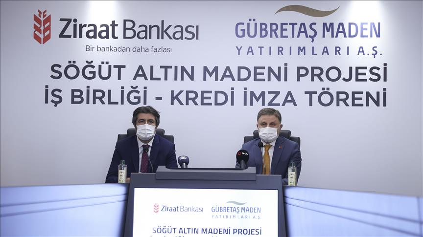 GÜBRETAŞ Maden AŞ ile Ziraat Bankası "Söğüt Altın Madeni Projesi"nde iş birliğine gidiyor