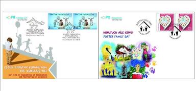 PTT'den "Çocuk Esirgeme Kurumu'nun 100. Kuruluş Yılı" konulu zarfları
