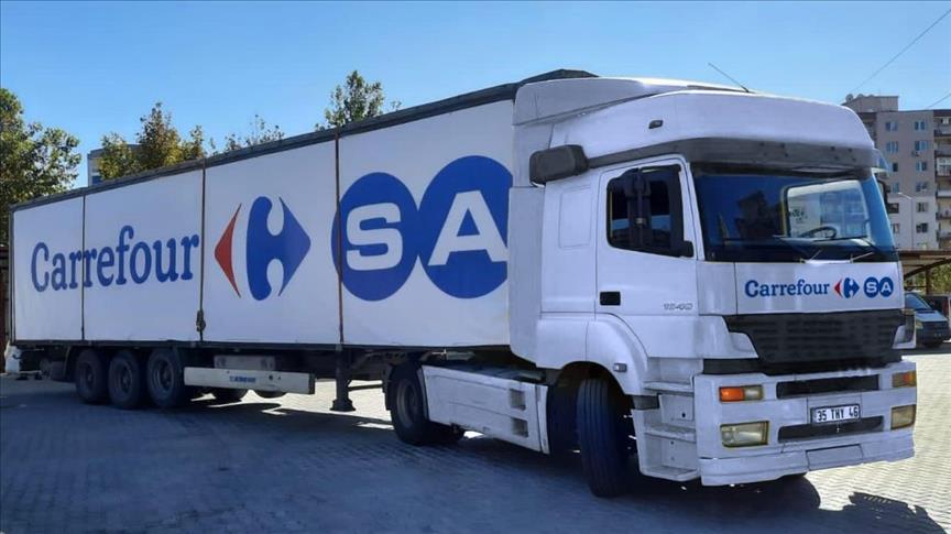 CarrefourSA'dan yangın bölgesine yardım tırı