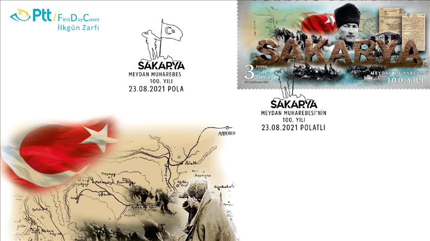 PTT'den "Sakarya Meydan Muharebesi'nin 100. Yılı" konulu anma pulu