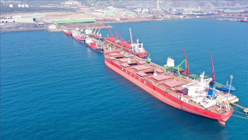 Tosyalı İskenderun Limanı'nda temmuzda 1 milyon tonun üzerinde yükleme boşaltma yapıldı