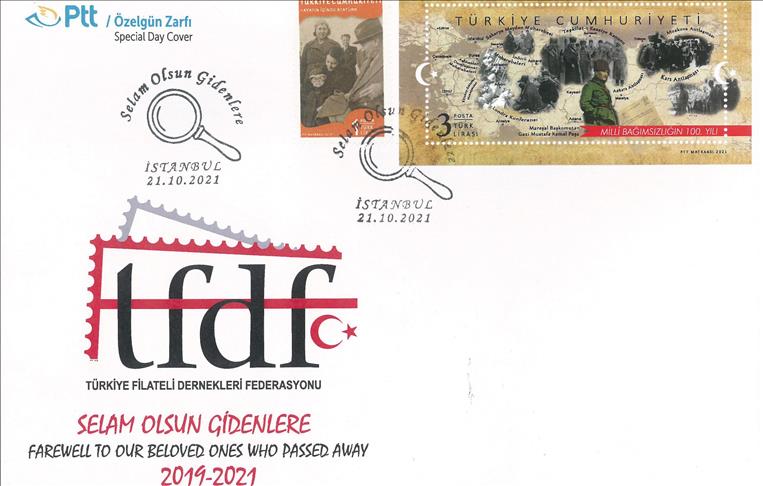 PTT "Selam Olsun Gidenlere" konulu özel gün zarfını tedavüle çıkardı
