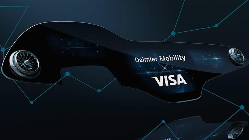 Daimler ve Visa'nın küresel iş birliğiyle arabalar mobil ödeme cihazına dönüşüyor