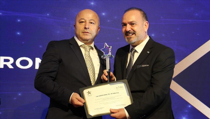 CW Enerji'ye Batı Akdeniz İhracatçılar Birliğinden birincilik ödülü 