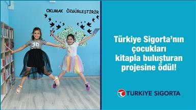 Türkiye Sigorta'nın çocukları kitapla buluşturan projesine ödül