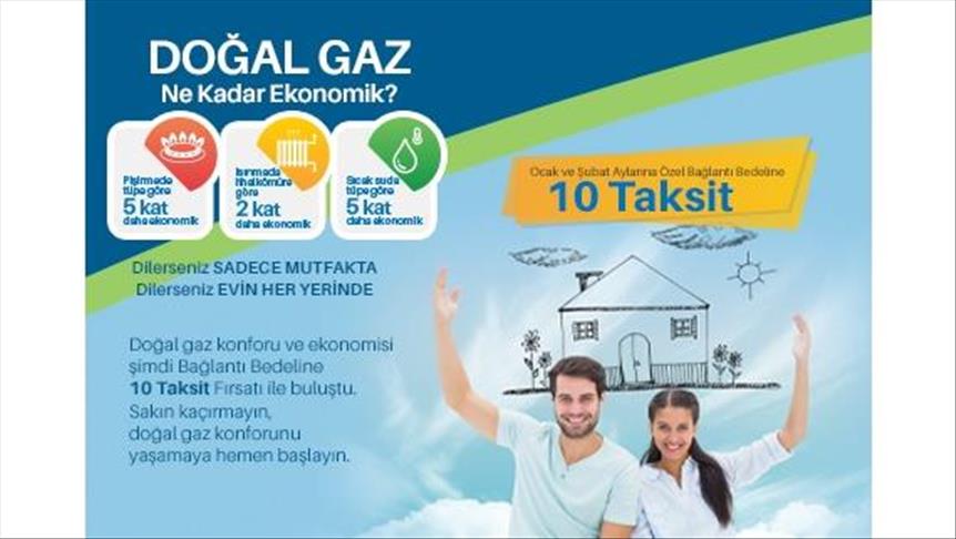 Aksa Doğalgaz, faaliyet bölgesindeki 27 ilin tamamında taksit kampanyası başlattı