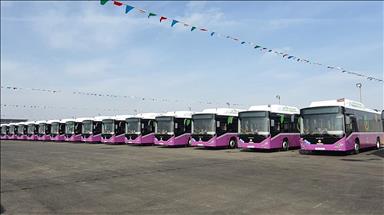 Otokar'ın 50 adet doğal gazlı otobüsü Azerbaycan'da hizmete başladı