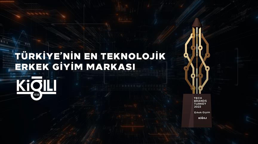Tech Brands Turkey’den Kiğılı’ya "En Teknolojik Erkek Giyim Markası" ödülü
