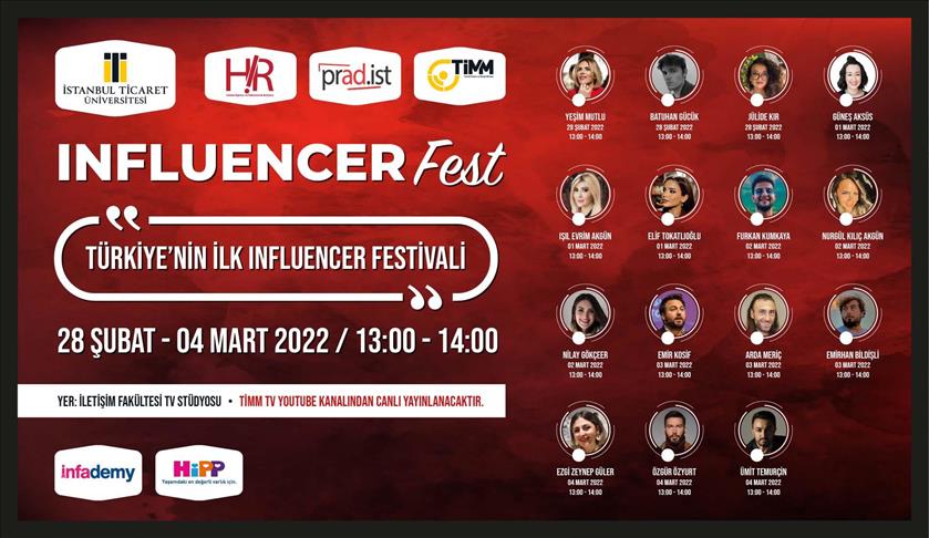 İstanbul Ticaret Üniversitesi'nden Influencer Festivali