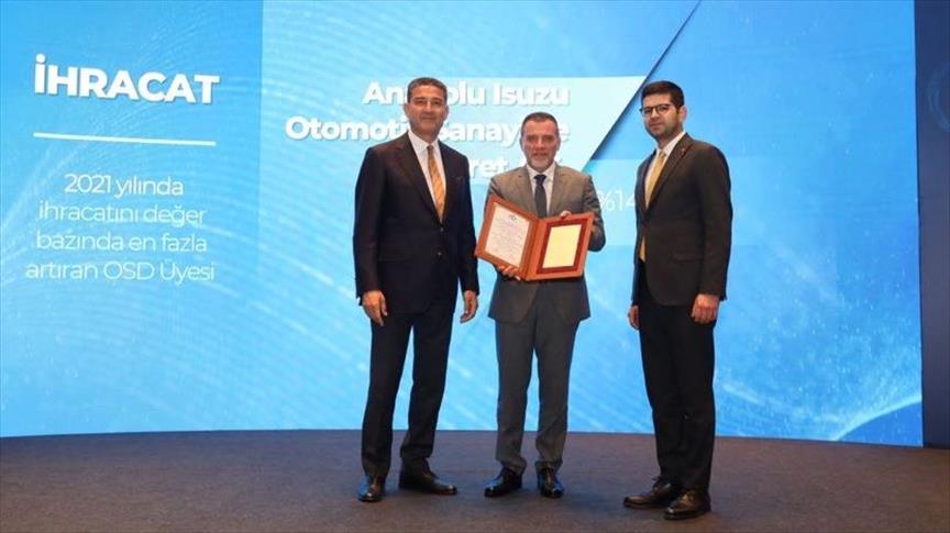 Anadolu Isuzu ihracattaki başarısı ile OSD'den ödül aldı