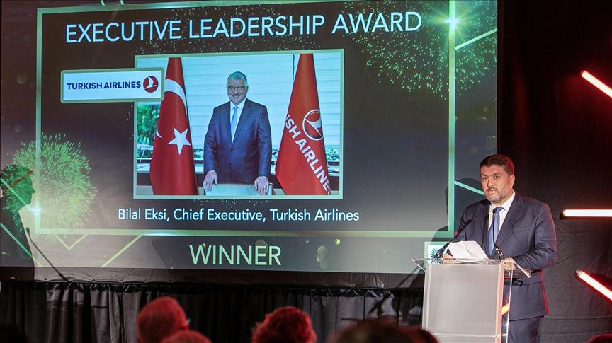 Türk Hava Yolları Genel Müdürü Bilal Ekşi'ye Üst Düzey Liderlik ödülü