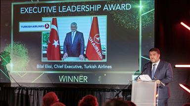 Türk Hava Yolları Genel Müdürü Bilal Ekşi'ye Üst Düzey Liderlik ödülü