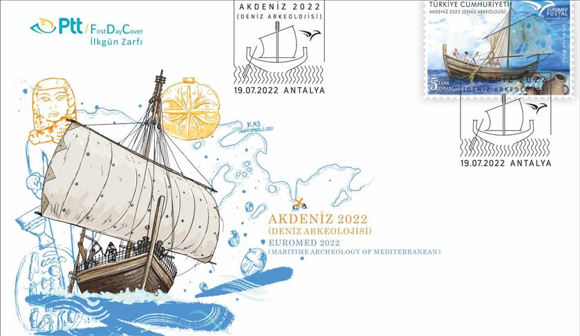 PTT'den "Akdeniz 2022" konulu anma pulu ve ilk gün zarfı
