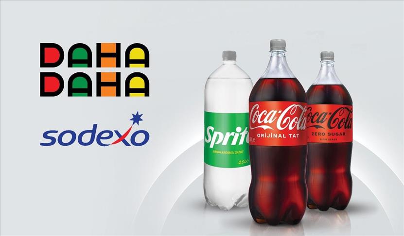 Sodexo yemek kartı Coca-Cola ve Sprite kapaklarının altında