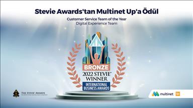 Multinet Up "müşteri hizmetleri çalışmalarına" Stevie Awards'tan ödül