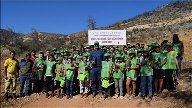 YK Enerji, Yeniköy İlköğretim Okulu ile Çökertme'yi yeşillendiriyor