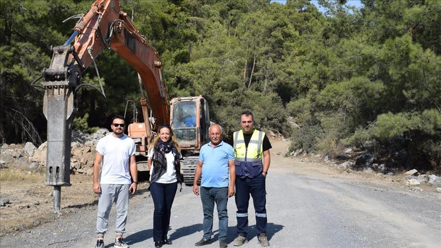 YK Enerji, Milas'ın Çamlıca Köyü'nde ulaşım sorununa çözüm oldu