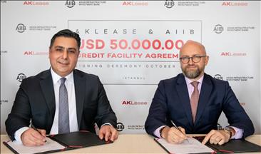 AKLease, AIIB ile 50 milyon dolarlık kredi anlaşması imzaladı