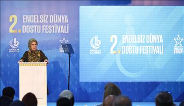 Emine Erdoğan, Engelsiz Dünya Dostu Festivali'nde konuştu