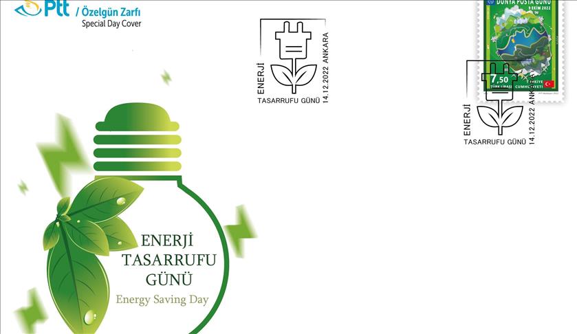 PTT'den "Enerji Tasarrufu Günü" konulu özel gün zarfı