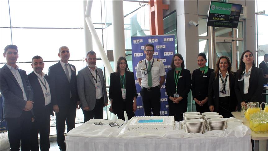 İzmir Adnan Menderes Havalimanı, Transavia’nın ilk Paris uçuşunu karşıladı