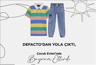 DeFacto depremzede çocukların giyim ihtiyacını karşılamayı sürdürüyor