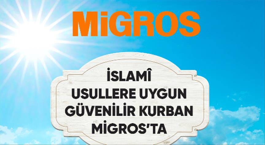 Migros'ta İslami usullere uygun kurban ücretsiz kasaplık hizmetiyle sunuluyor