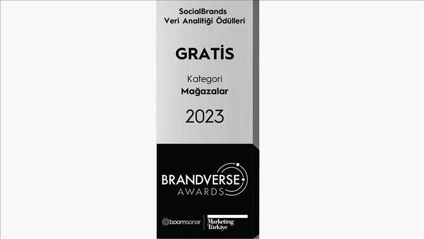 Brandverse Awards’tan Gratis’e ödül
