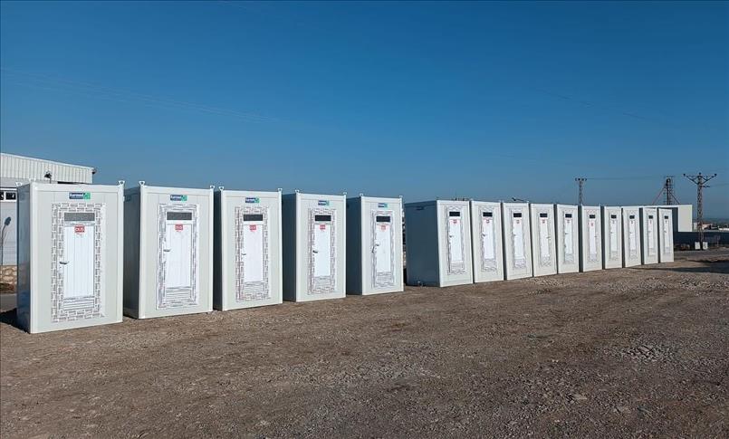 Karmod, deprem bölgesine 1100 tuvalet ünitesi gönderdi