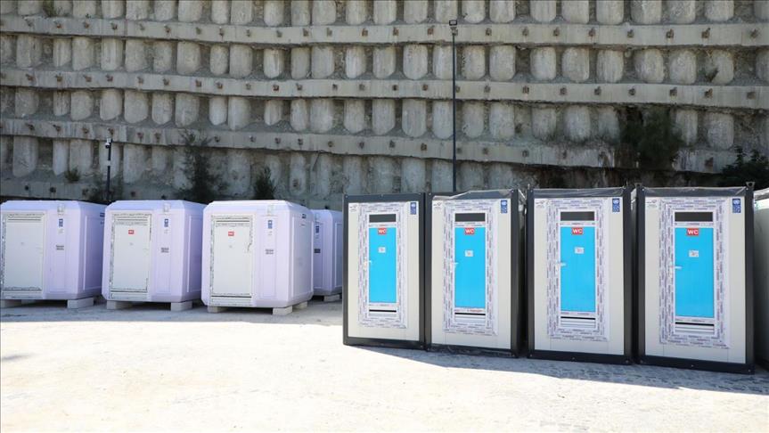 Karmod, UNDP için Hatay'a 250 adet WC kabini üretti