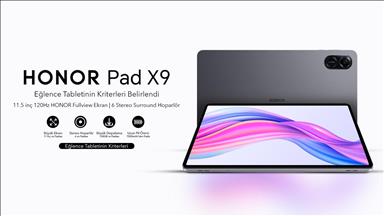 Honor, yeni tablet modeli Pad X9'un özelliklerini açıkladı