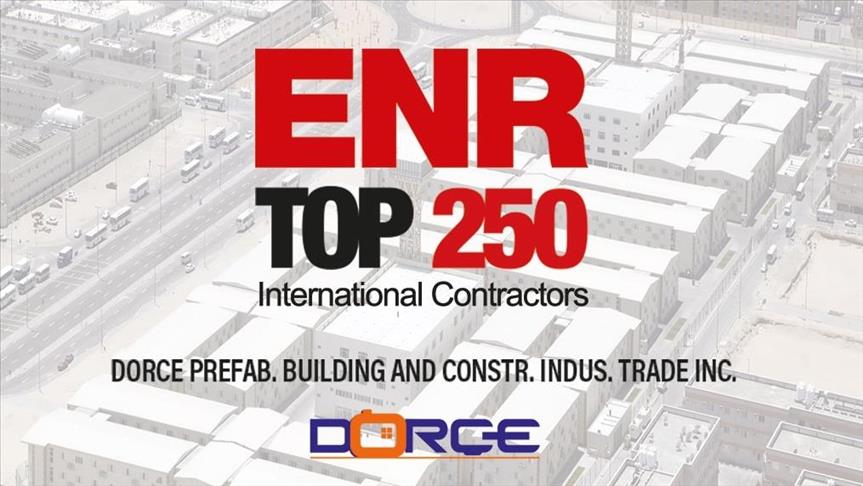 Dorçe Prefabrik "ENR TOP 250" listesindeki yerini korudu