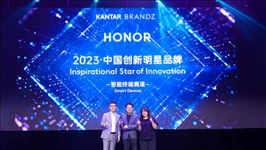 Honor, "Kantar BrandZ İlham Veren İnovasyon Yıldızı Ödülü"nü kazandı