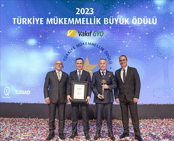 Vakıf GYO'ya "Türkiye Mükemmellik Büyük Ödülü"