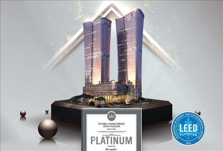 Ziraat Kuleleri Projesi LEED Platinum Sertifikası aldı