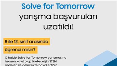 Samsung'un "Solve for Tomorrow" yarışmasında başvuru tarihi uzatıldı