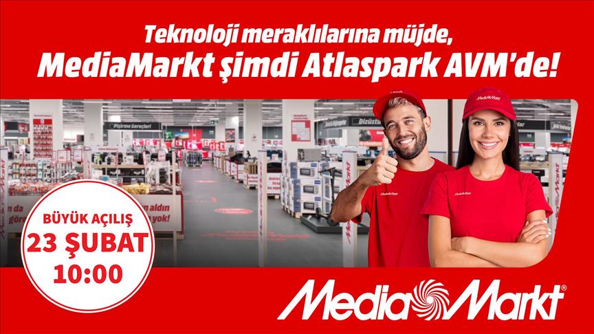 MediaMarkt yeni mağazasını Atlaspark AVM'de açıyor