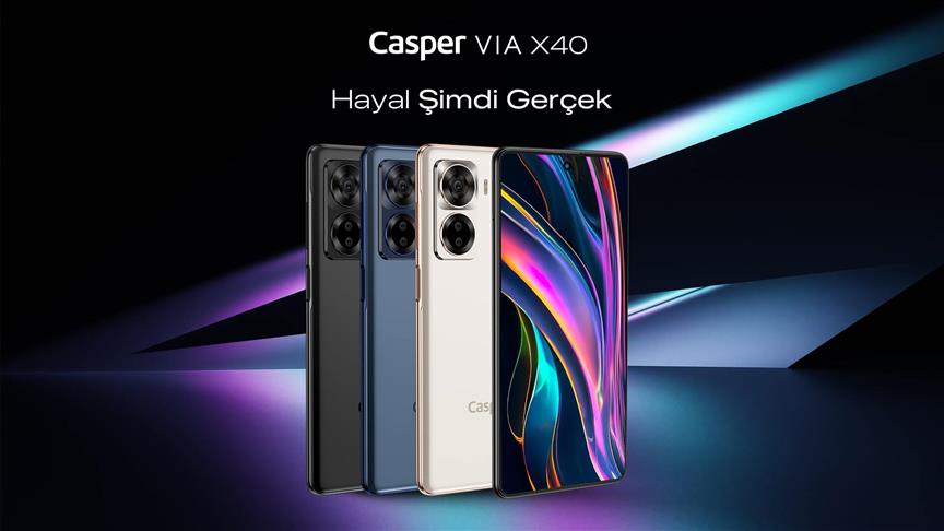 Casper VIA X40 üç farklı renk seçeneği sunuyor
