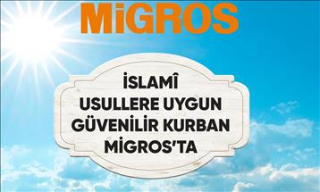 İslami usullere uygun kurban ücretsiz kasaplık hizmetiyle Migros'ta