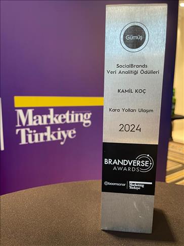 Kamil Koç, Brandverse Awards'tan ödülle döndü