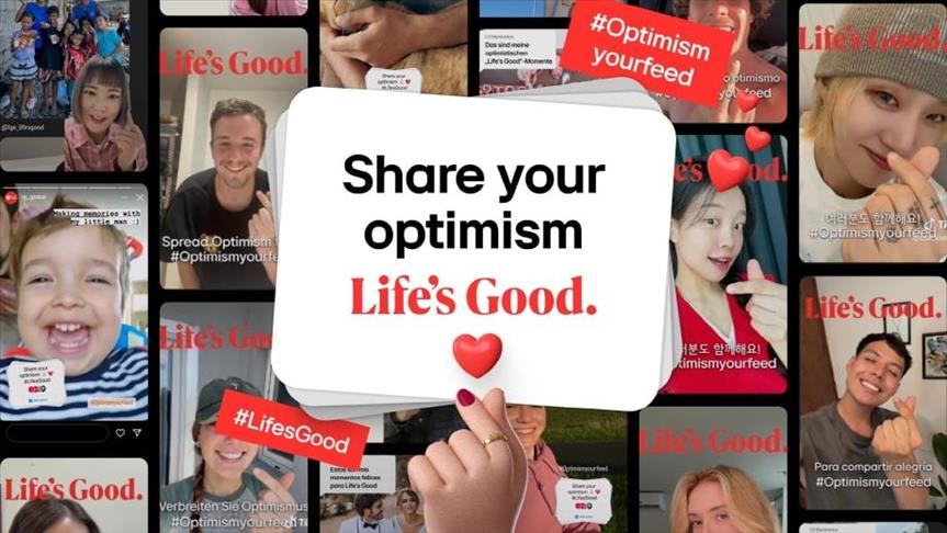 LG'nin "Optimism Your Feed" oynatma listesi 3 haftada 1,2 milyar izlendi