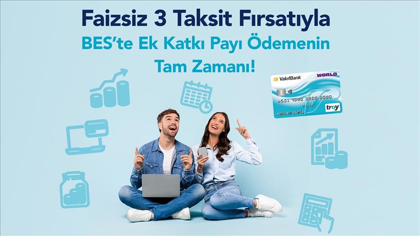 Türkiye Hayat Emeklilik'ten VakıfBank TROY karta faizsiz üç taksit imkanı