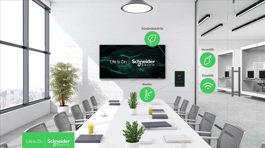 Schneider Electric'ten SpaceLogic dokunmatik ekranlı oda kontrolörü