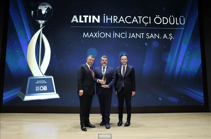 Maxion İnci Jant Grubu, Uludağ İhracatçı Birlikleri'nden 2 ödül aldı