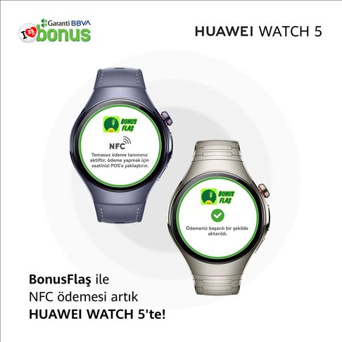 Garanti ve Huawei'den akıllı saatte temassız ödeme için işbirliği