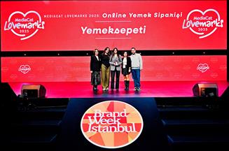 Yemeksepeti Online Yemek Siparişi kategorisinde "Lovemark" seçildi