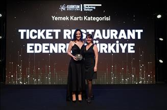 Edenred Türkiye'ye 5. kez "Türkiye'nin En İtibarlı İş Ortağı" ödülü