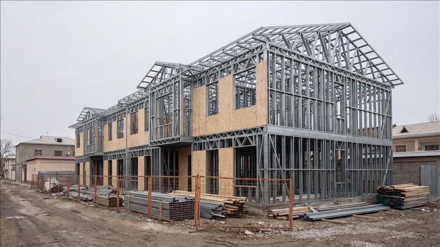 Karmod'dan Özbekistan'da çelik konstrüksiyon villa projesi